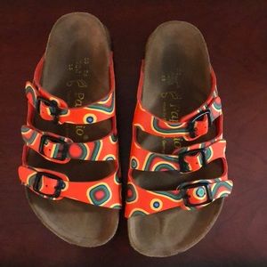 Rare multi color Birkenstocks. NWOT